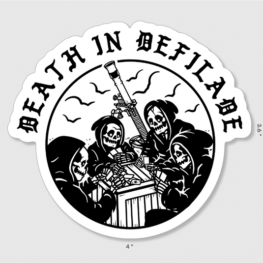 Death In Defilade Sticker