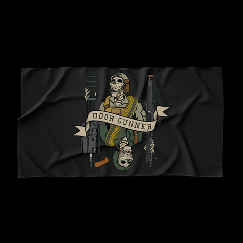 Door Gunner Death Card Flag