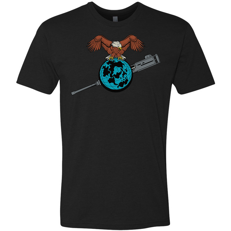 Load image into Gallery viewer, Eagle Globe and Gun Tee
