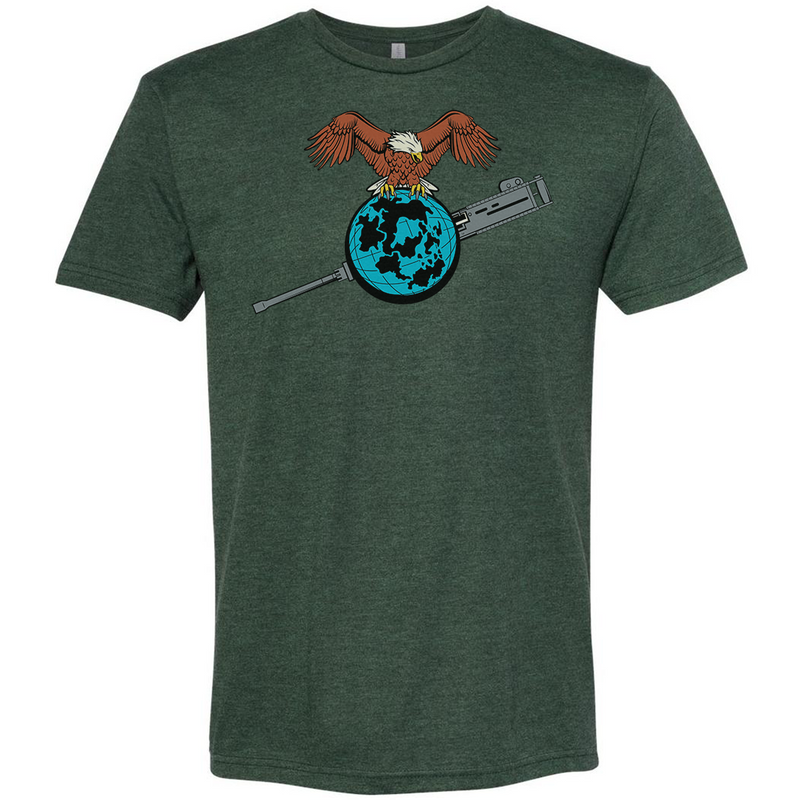 Load image into Gallery viewer, Eagle Globe and Gun Tee
