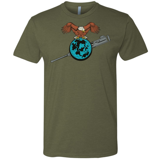 Eagle Globe and Gun Tee