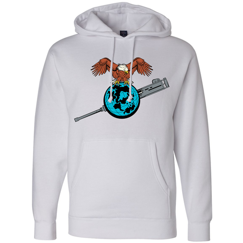 Eagle Globe and Gun Hoodie