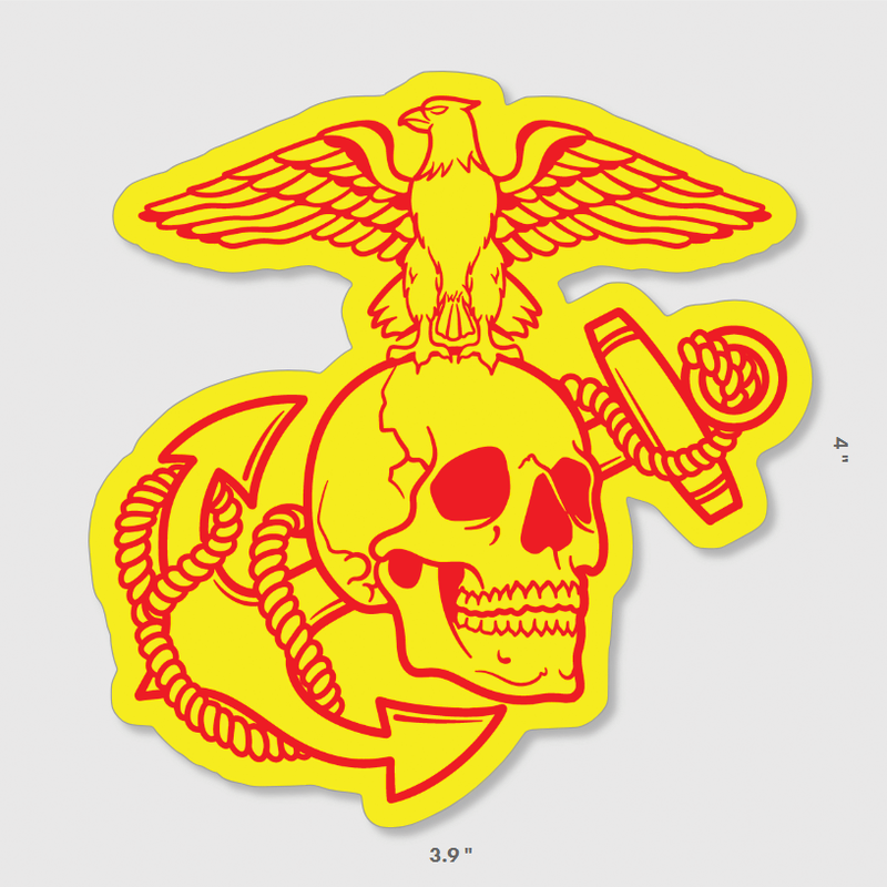 Load image into Gallery viewer, Eagle Skull and Anchor Sticker
