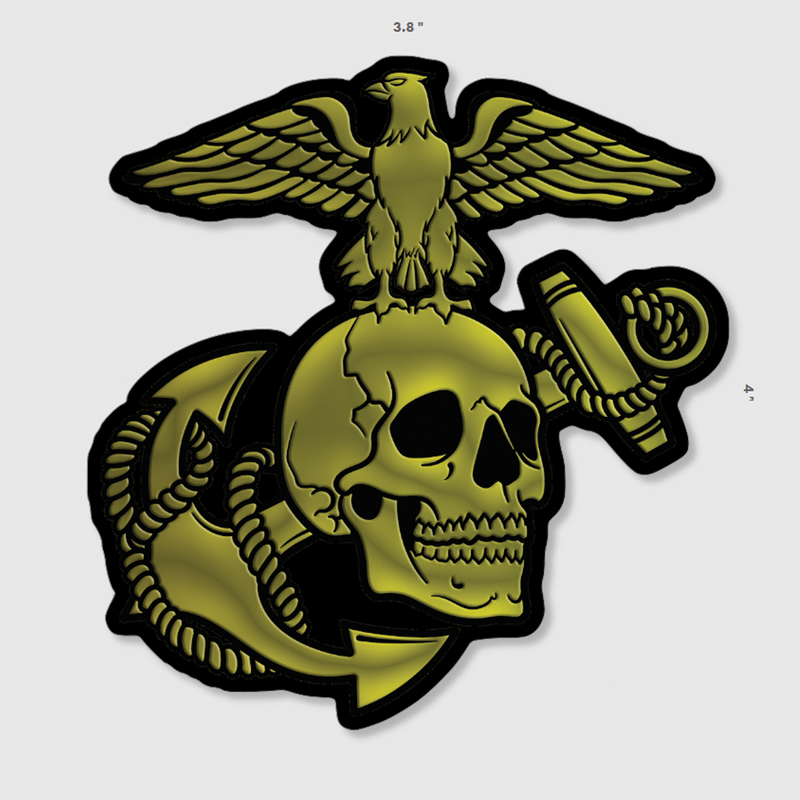 Load image into Gallery viewer, Eagle Skull and Anchor Sticker
