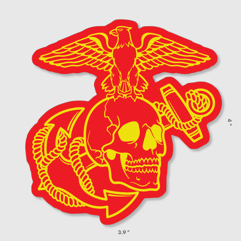 Load image into Gallery viewer, Eagle Skull and Anchor Sticker
