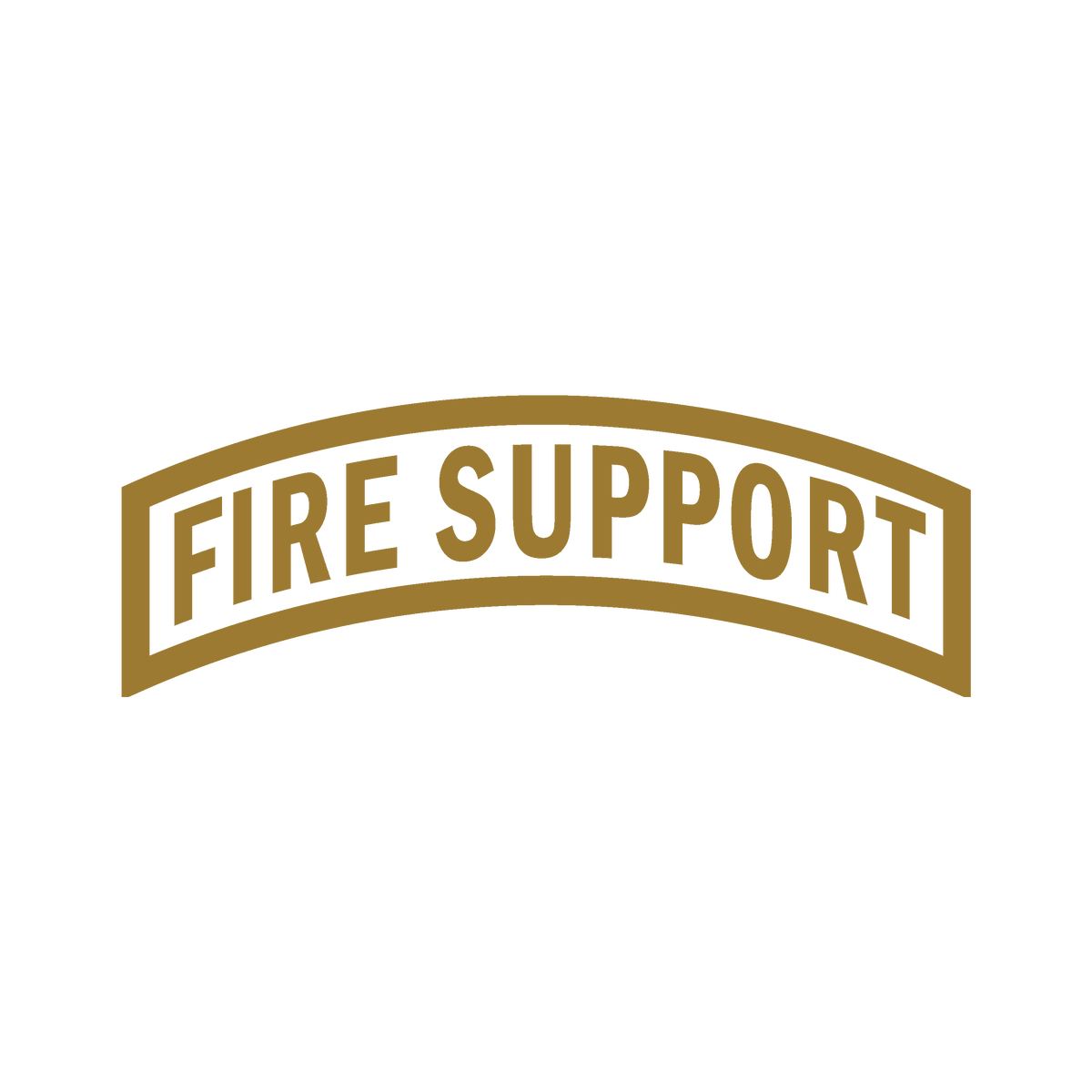 Fire Support Tab Decal