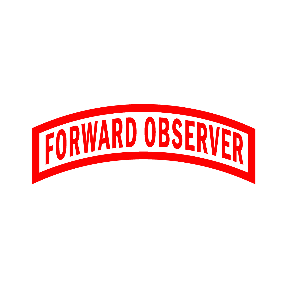 Forward Observer Tab Decal