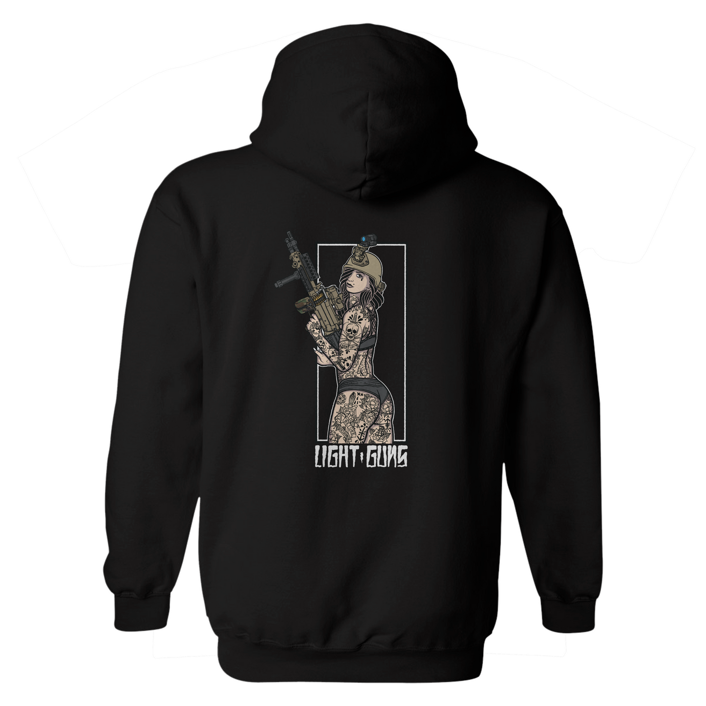 Light Guns Pin Up Hoodie