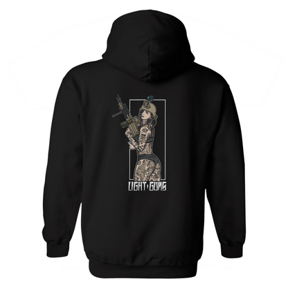 Light Guns Pin Up Hoodie