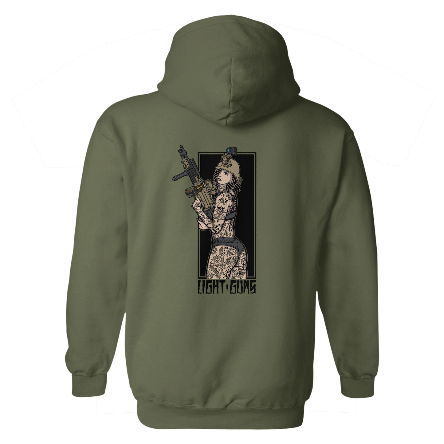 Light Guns Pin Up Hoodie