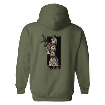 Light Guns Pin Up Hoodie