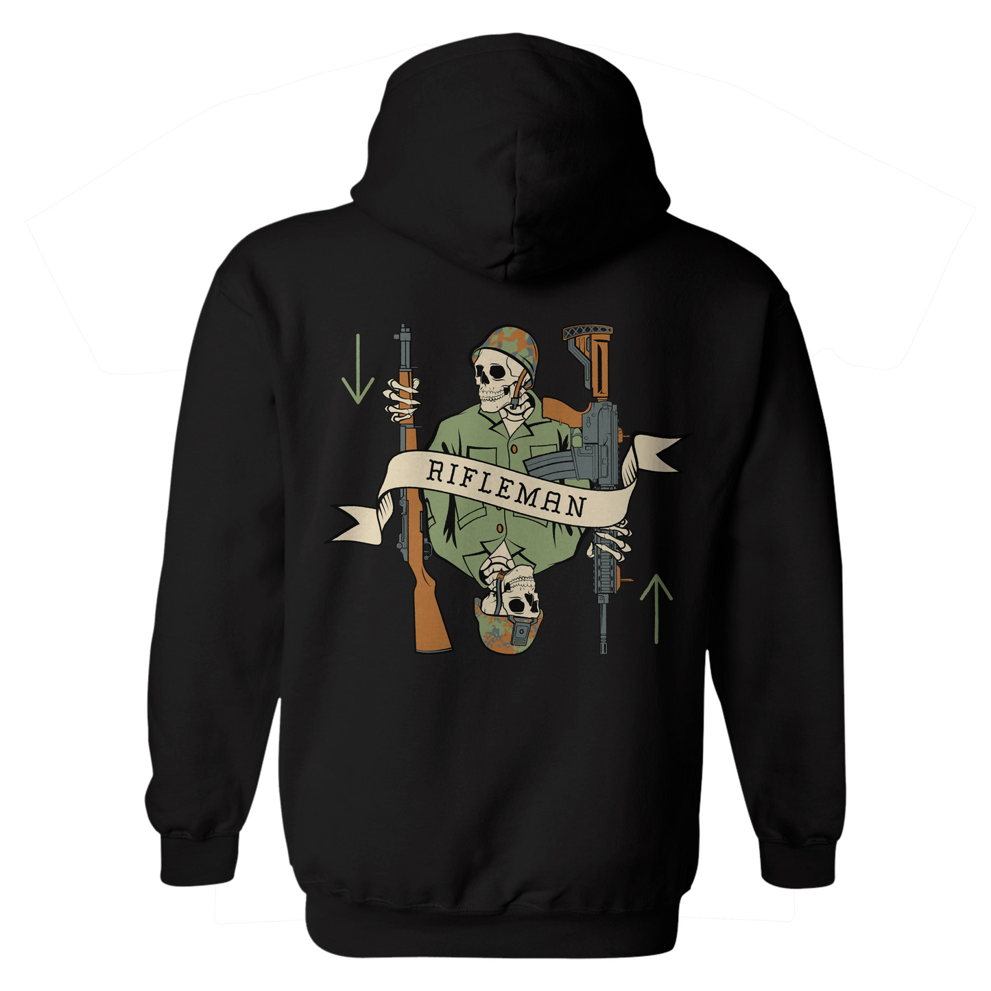 Rifleman Death Card Hoodie
