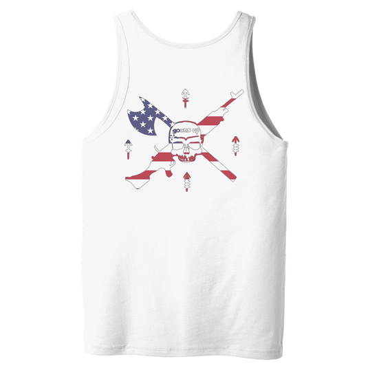 Goons Up American Flag Tank