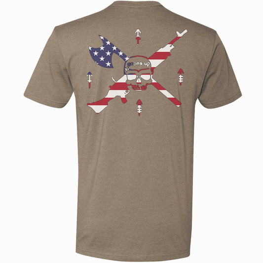 Goons Up American Flag Logo Tee