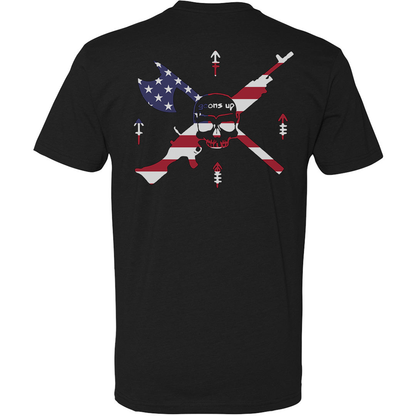 Goons Up American Flag Logo Tee