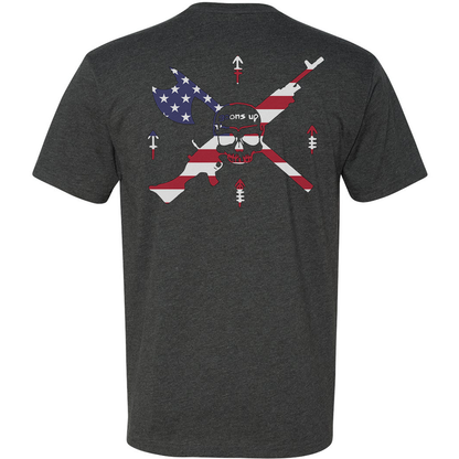 Goons Up American Flag Logo Tee