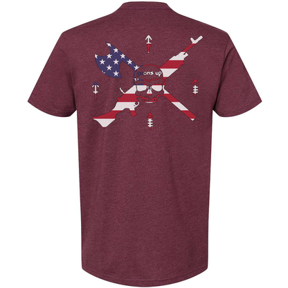 Goons Up American Flag Logo Tee