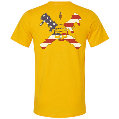 Goose Up American Flag Logo Tee