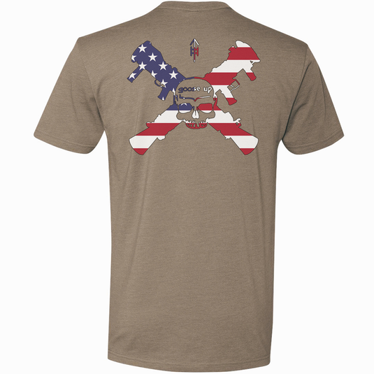 Goose Up American Flag Tee