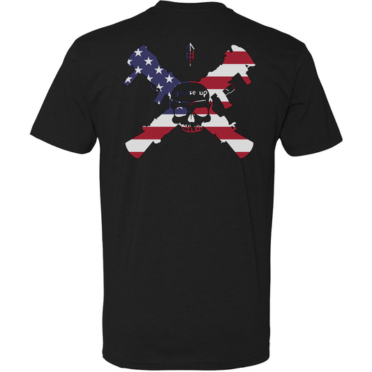 Goose Up American Flag Logo Tee