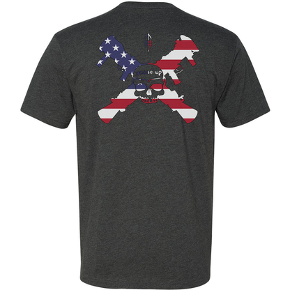 Goose Up American Flag Logo Tee