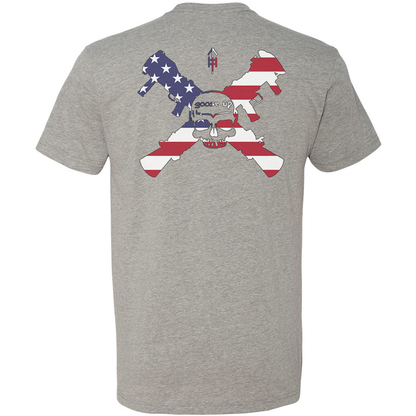 Goose Up American Flag Logo Tee