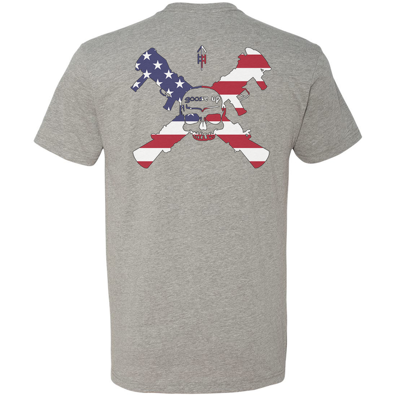 Load image into Gallery viewer, Goose Up American Flag Tee
