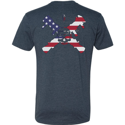 Goose Up American Flag Logo Tee