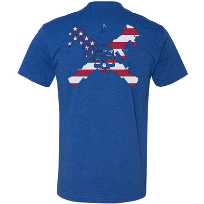 Goose Up American Flag Logo Tee
