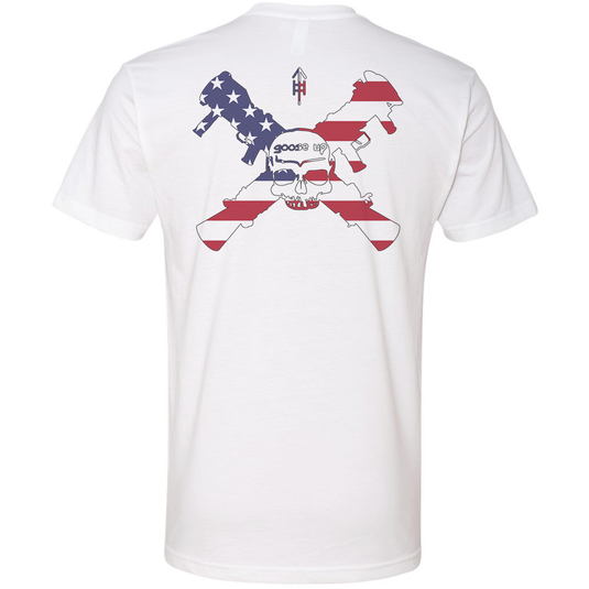 Goose Up American Flag Tee