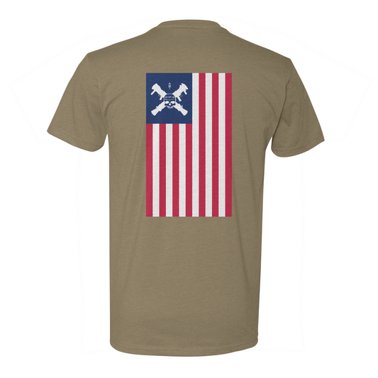 Goose Up American Flag Tee