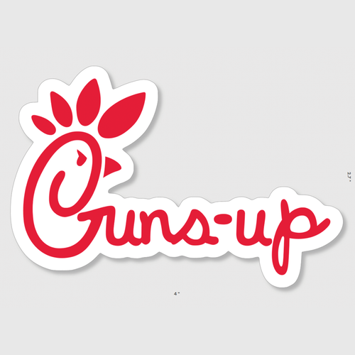 Guns-Up Sticker