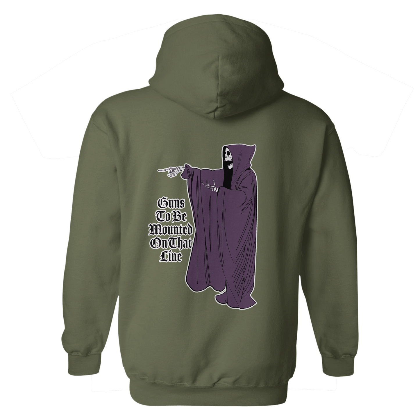 Guns to Be Mounted on That Line Hoodie