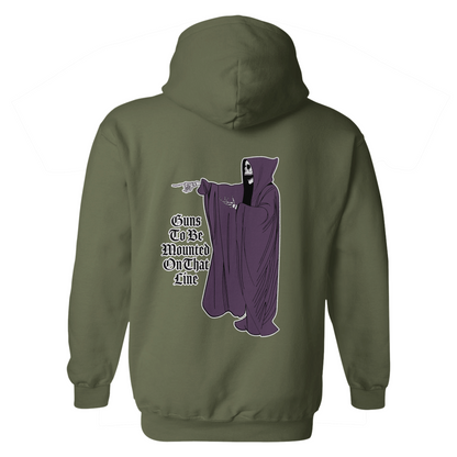 Guns to Be Mounted on That Line Hoodie