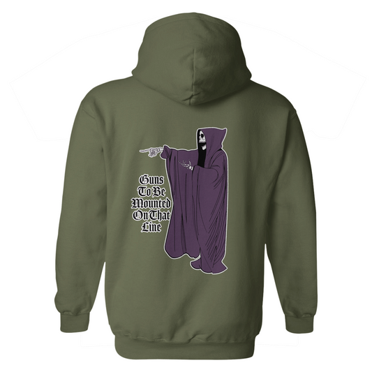 Guns to Be Mounted on That Line Hoodie