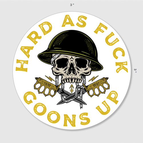 Hard As F*ck Sticker