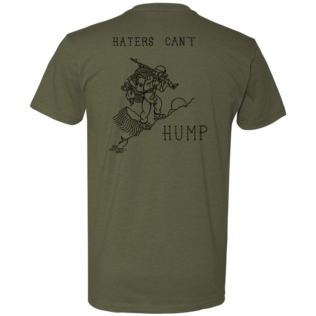 hump gear xl Haters Can’t Hump Tee Small / Military Green Tee
