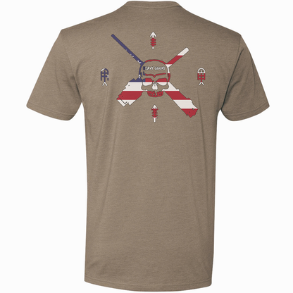 Heavy Goons American Flag Logo Tee
