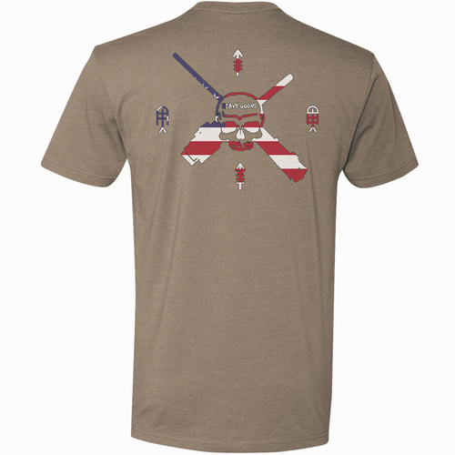 Heavy Goons American Flag Logo Tee