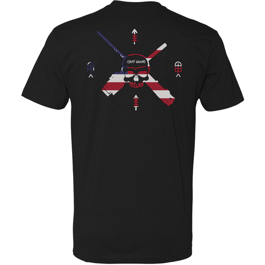 Heavy Goons American Flag Logo Tee