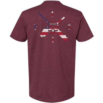 Heavy Goons American Flag Logo Tee