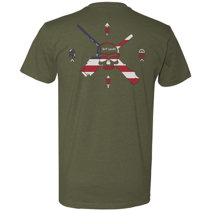 Heavy Goons American Flag Logo Tee