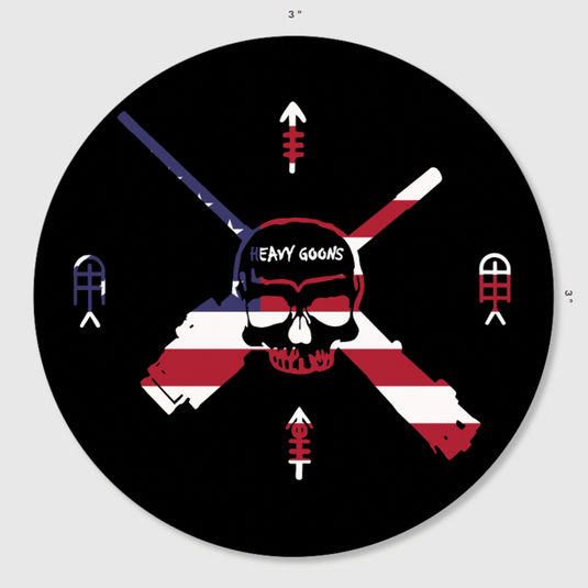 Heavy Goons American Flag Sticker