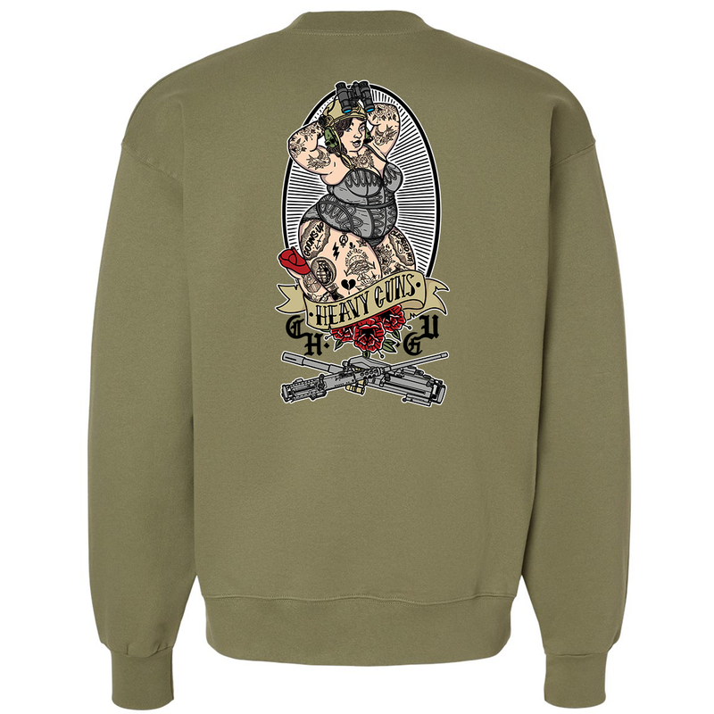 Load image into Gallery viewer, Heavy Guns Pin Up Sweatshirt
