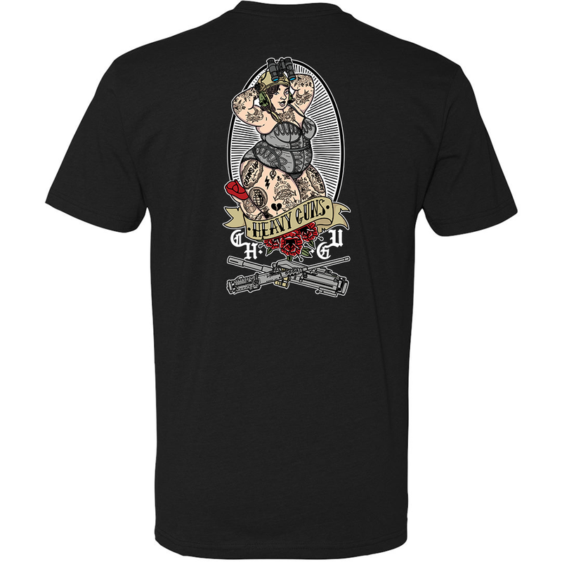 Load image into Gallery viewer, Heavy Guns Pin Up Tee
