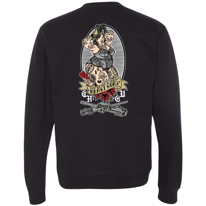 Load image into Gallery viewer, Heavy Guns Pin Up Sweatshirt
