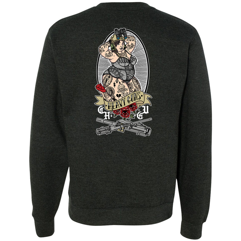 Load image into Gallery viewer, Heavy Guns Pin Up Sweatshirt
