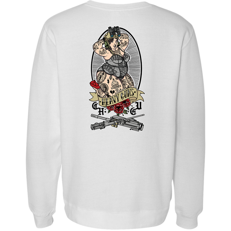 Load image into Gallery viewer, Heavy Guns Pin Up Sweatshirt
