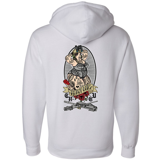 Heavy Guns Pin Up Hoodie