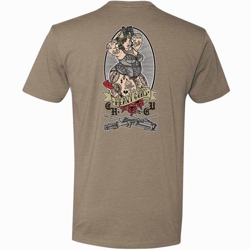 Load image into Gallery viewer, Heavy Guns Pin Up Tee
